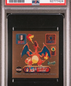 1998 AMADA POKEMON JAPANESE SUPER DX STICKERS #D42 CHARIZARD SUPER DX STICKERS PSA 9